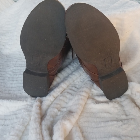 ❌S O L D❌ Brown Combat Faux Leather Boots - Picture 8 of 8